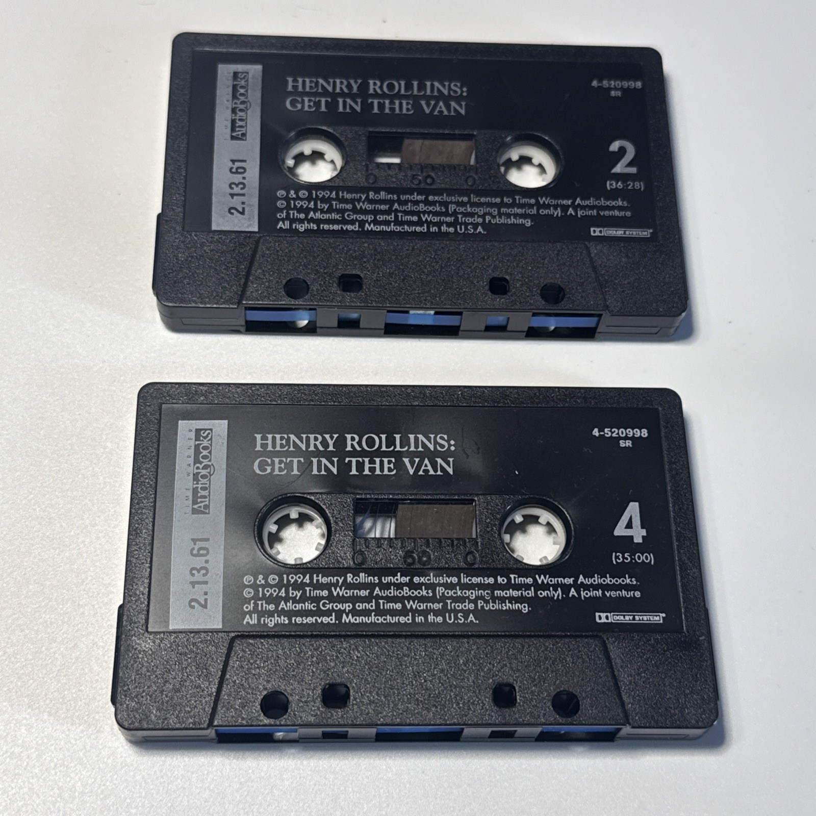 Henry Rollins, Get in the Van by Not Available (1994, Audio Cassette)