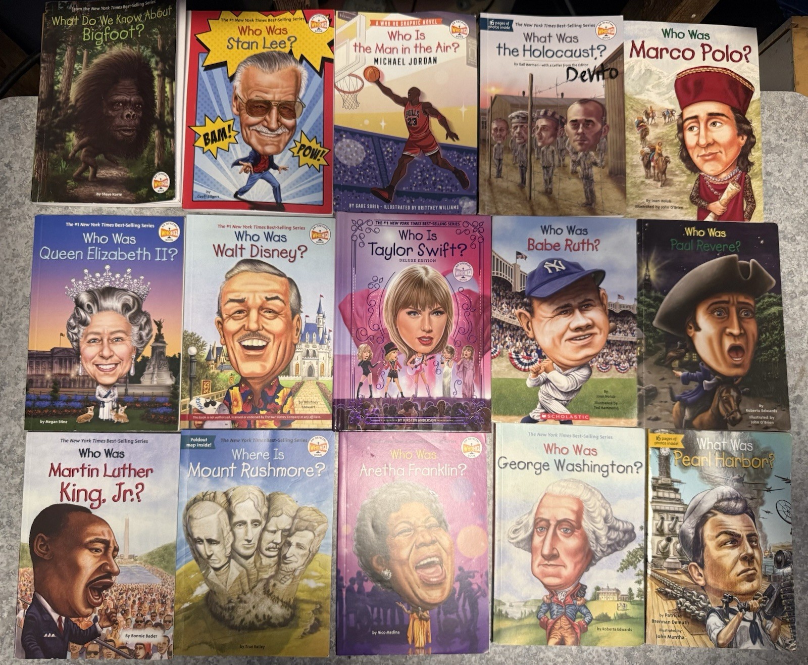 Lot Of 15 Who What Where Was Children’s Biography Books WhoHQ