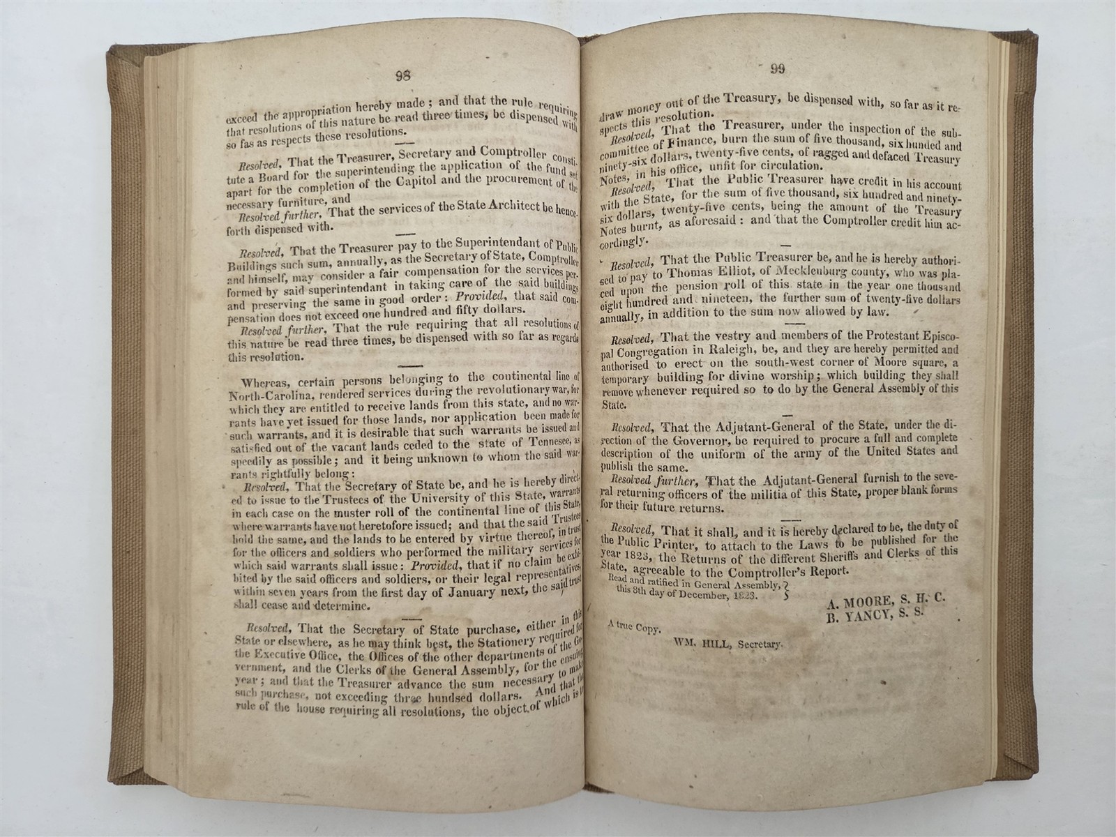 1824 antique NORTH CAROLINA LAW cherokee slavery free person color history