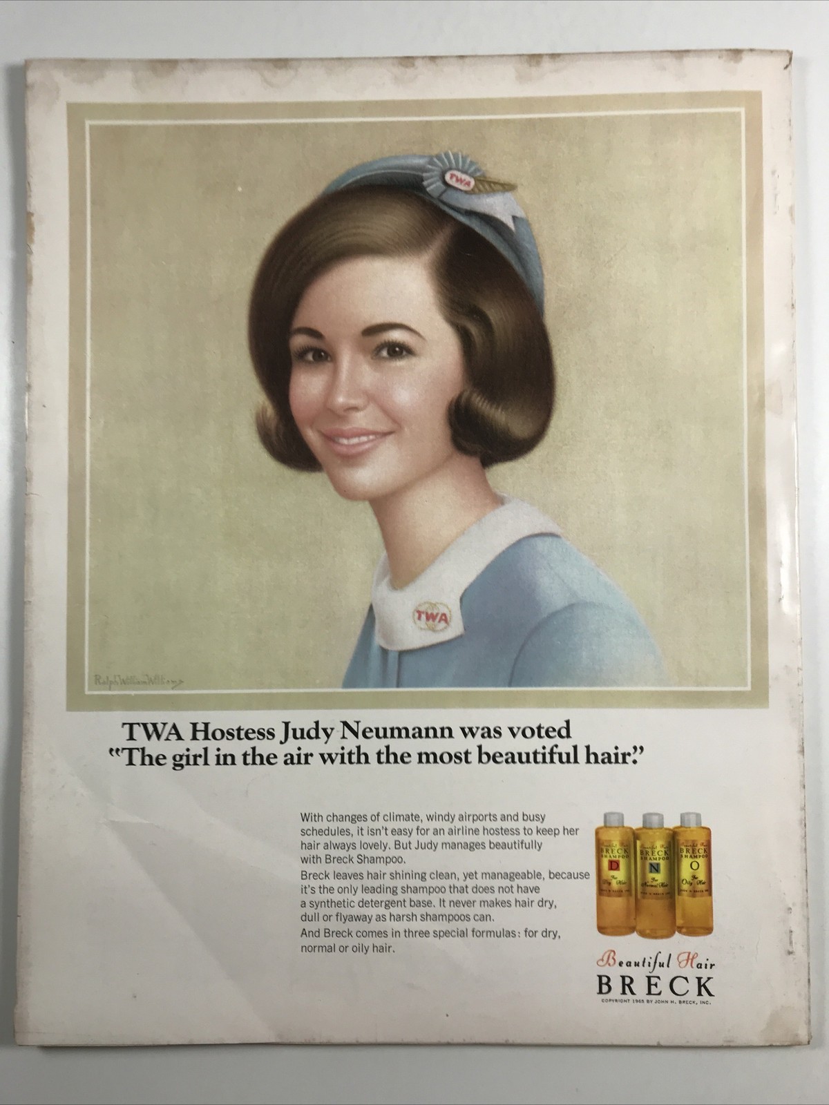 SEVENTEEN magazine January 1966-Fashion makeup hair Cover: Barbara Wellesley