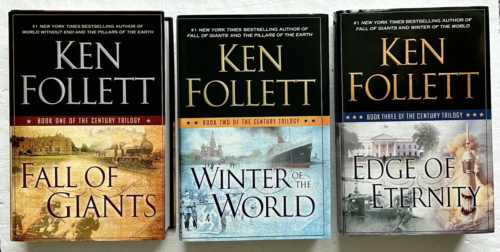 Ken Follett Complete Set 1-3 The Century Trilogy Hardcover 1st Edition 1st Print