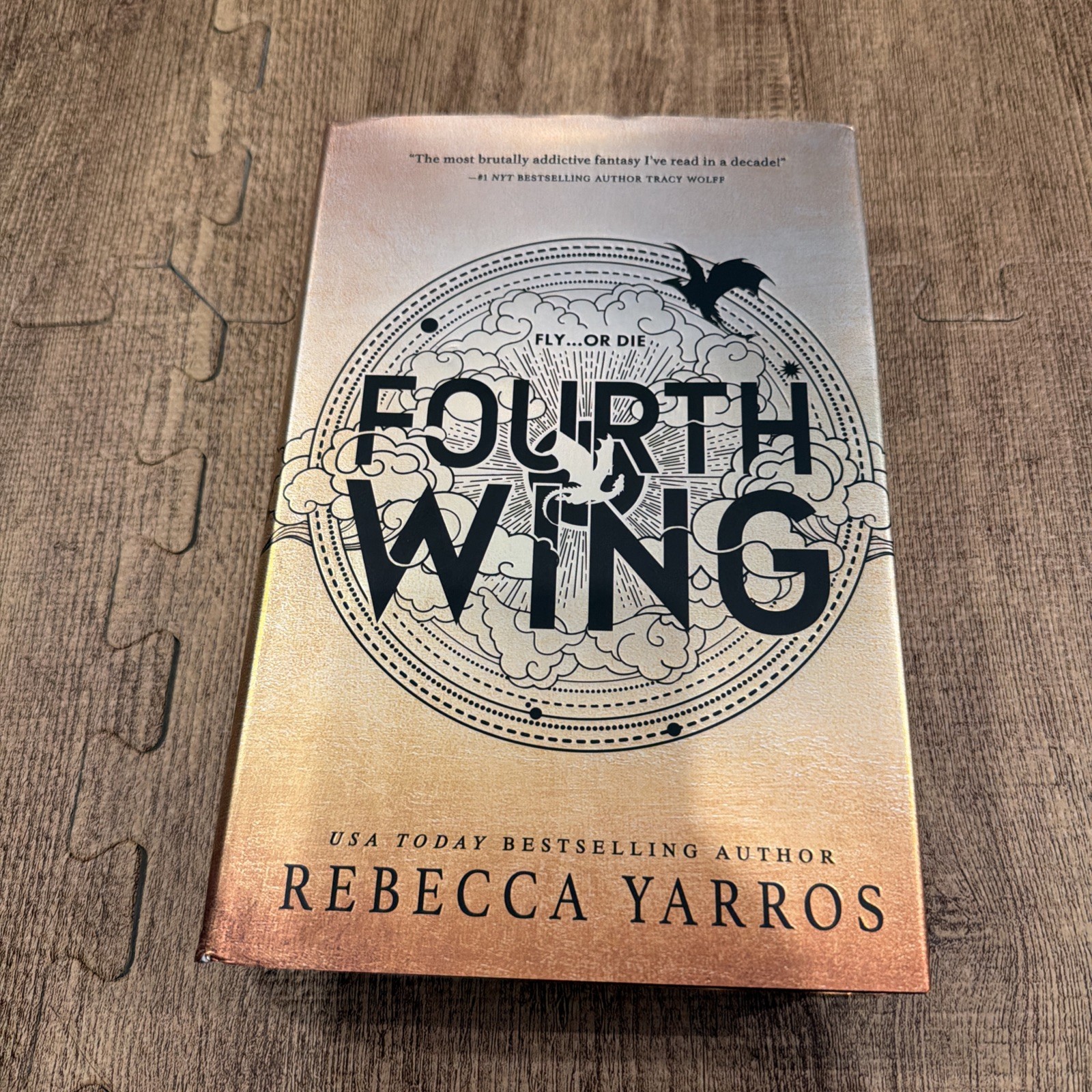 Fourth Wing Rebecca Yarros 1st Edition 1st Press Sprayed Edges Hand SIGNED