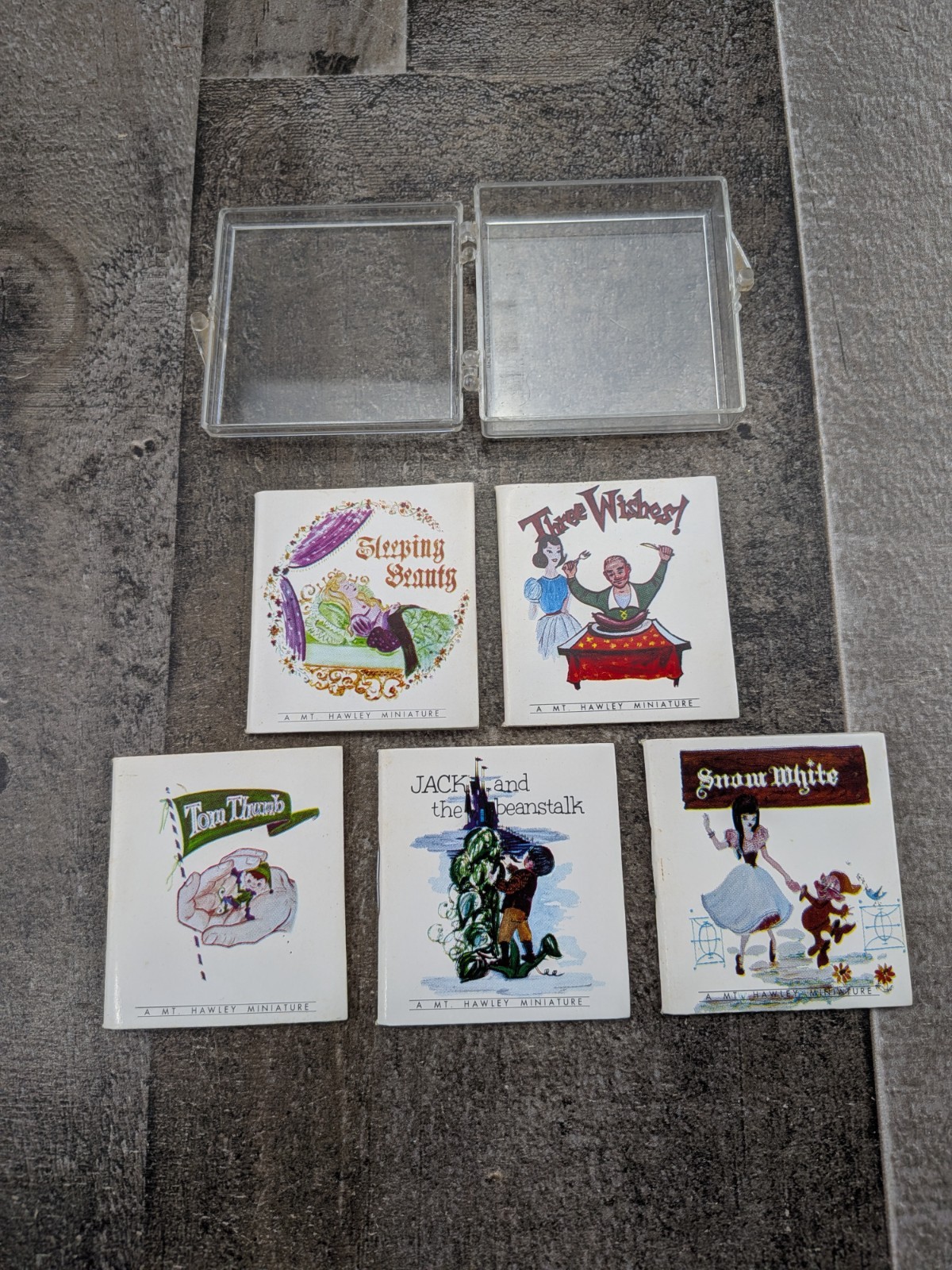 Mt. Hawley Publishing set of 5 miniature books Snow White Sleeping Beauty