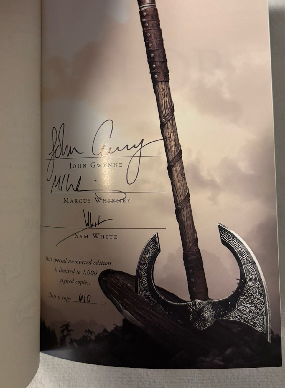 Valor – Grim Oak Press – SIGNED & NUMBERED Slipcase John Gwynne Limited Edition
