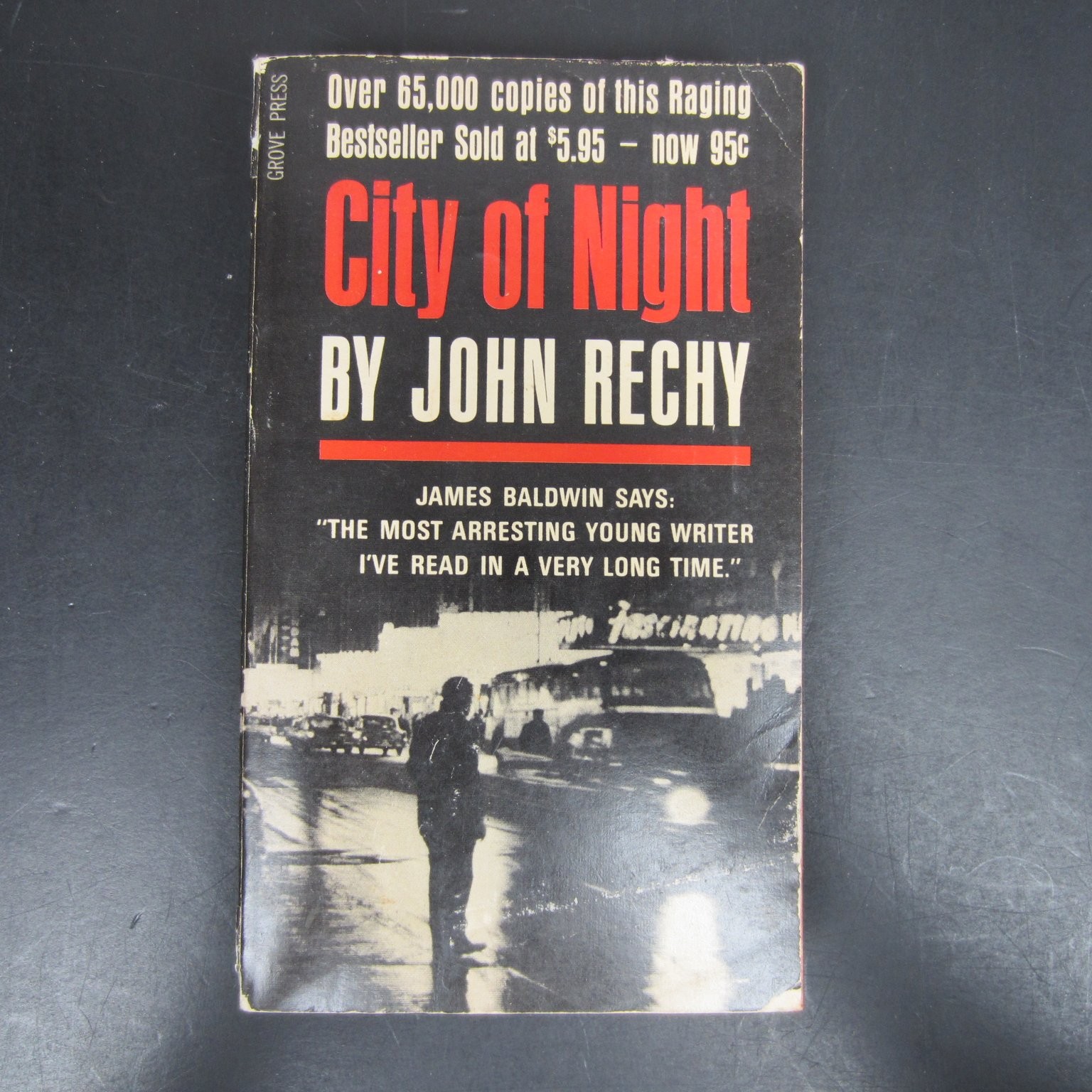 City of Night John Rechy 1964 First Paperback Edition LGBTQ+ Novel Grove Press