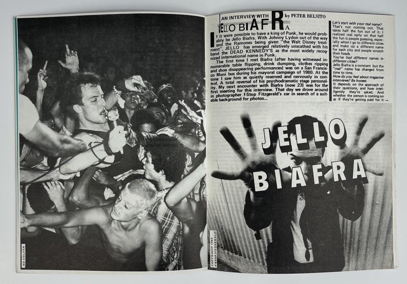 EGO Magazine #2 1982 Jello Biafra Quentin Crisp Laurie Anderson SF Punk Zine