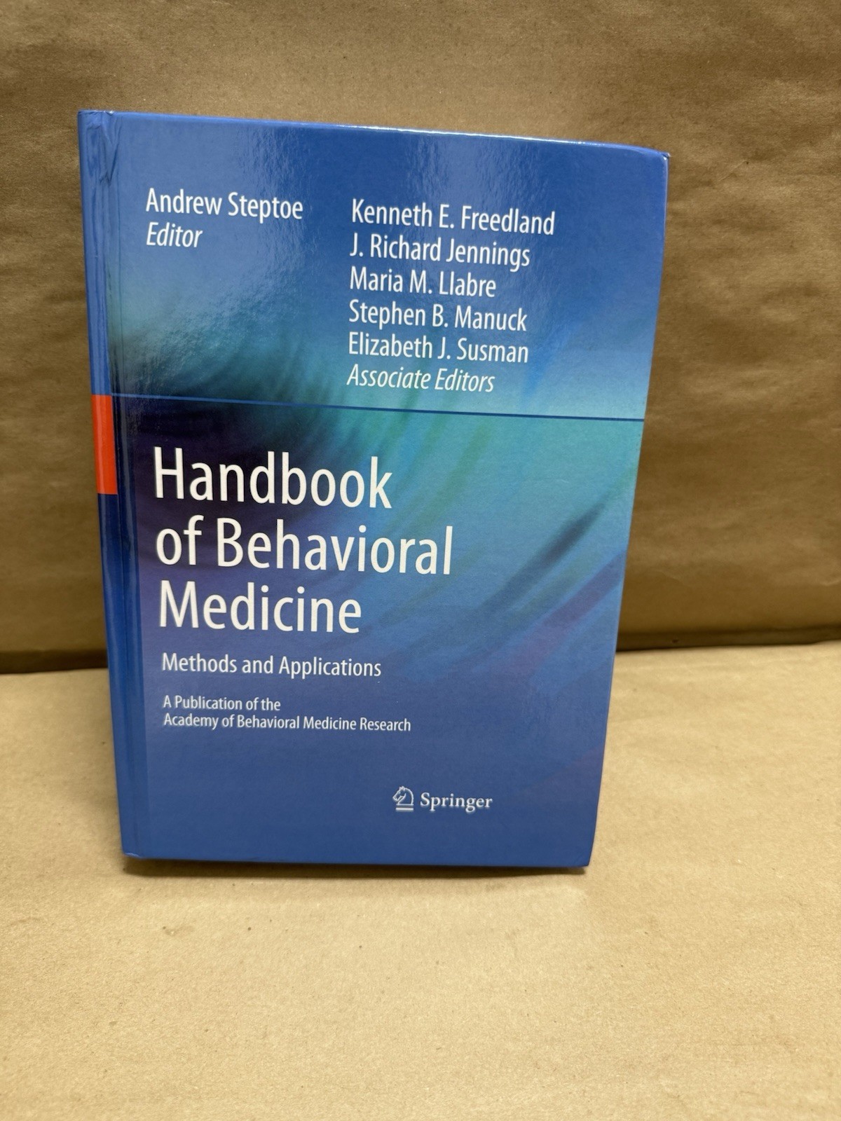 Springer- Handbook of Behavioral Medicine(Steptoe Ed) Hardcover SEE DESCRIPTION