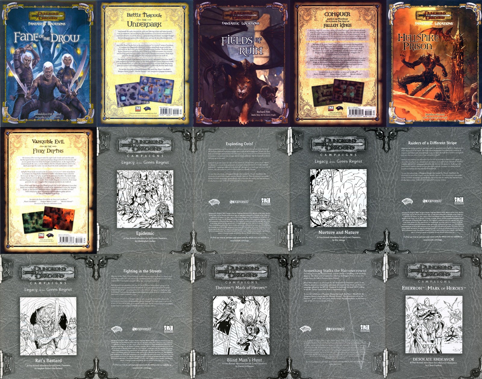 3e Dungeons & Dragons 3rd Edition 3.0 – 3.5e Books D&D WotC