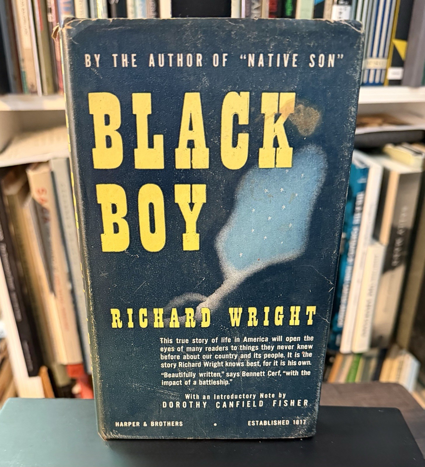 Richard Wright / Black Boy / 1st Ed. Early Pr. / HCDJ / Harper & Brothers