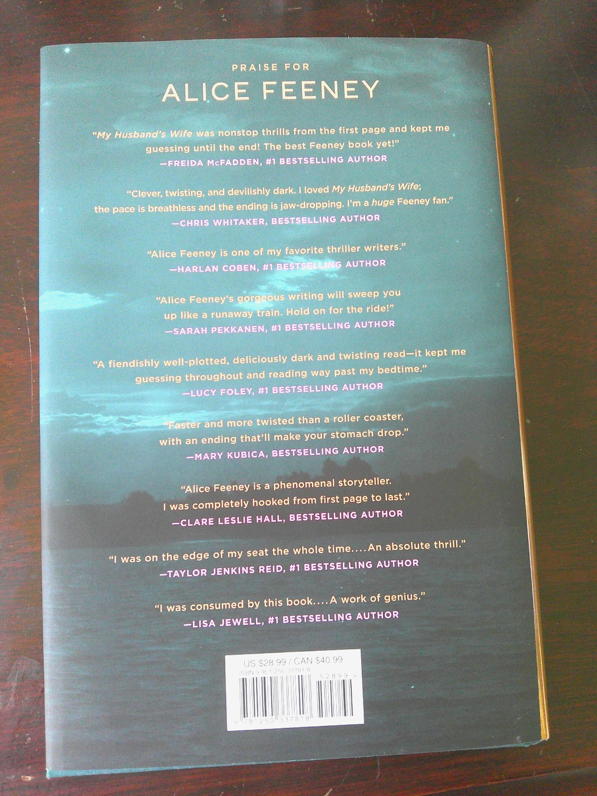 NEW My Husbands Wife by Alice Feeney Hardback with Dust Cover Mystery