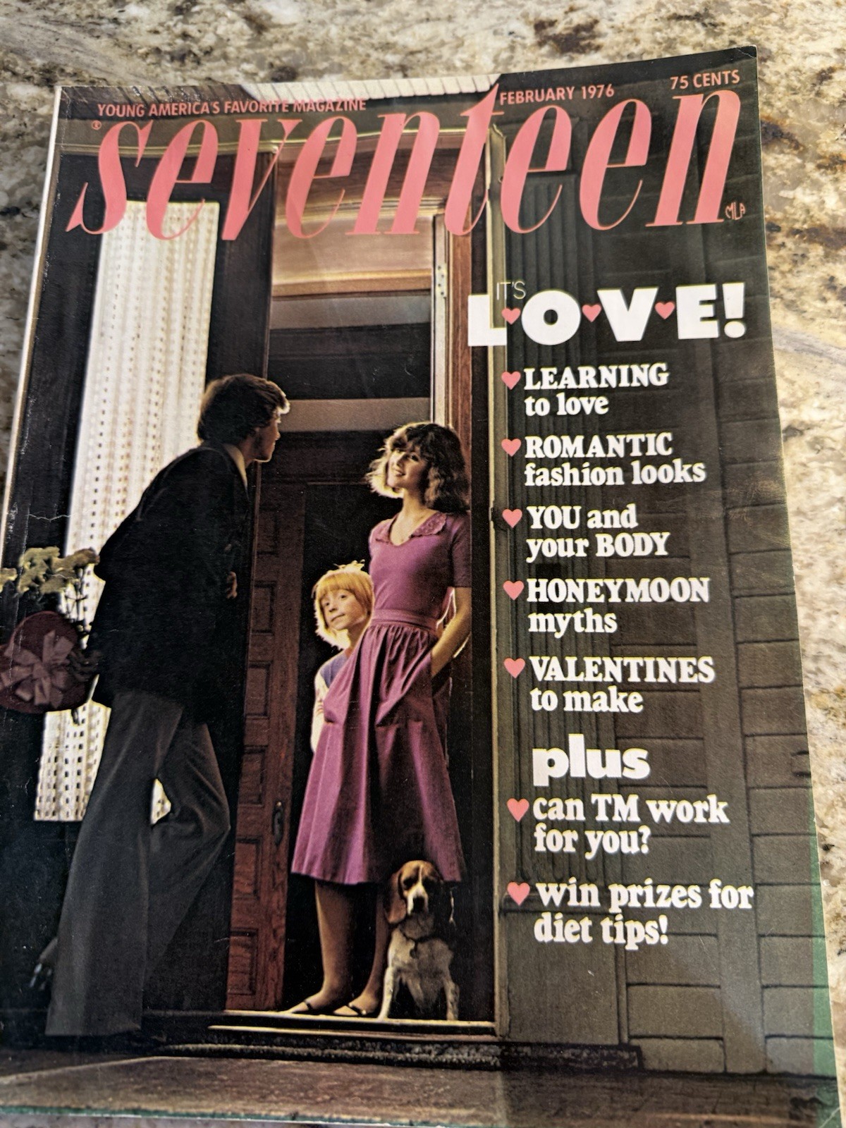 Vtg Seventeen February 1976 162 Pages 65 Cents