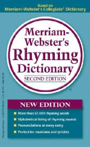 Merriam-Webster&rsquo;s Rhyming Dictionary – Mass Market Paperback – GOOD