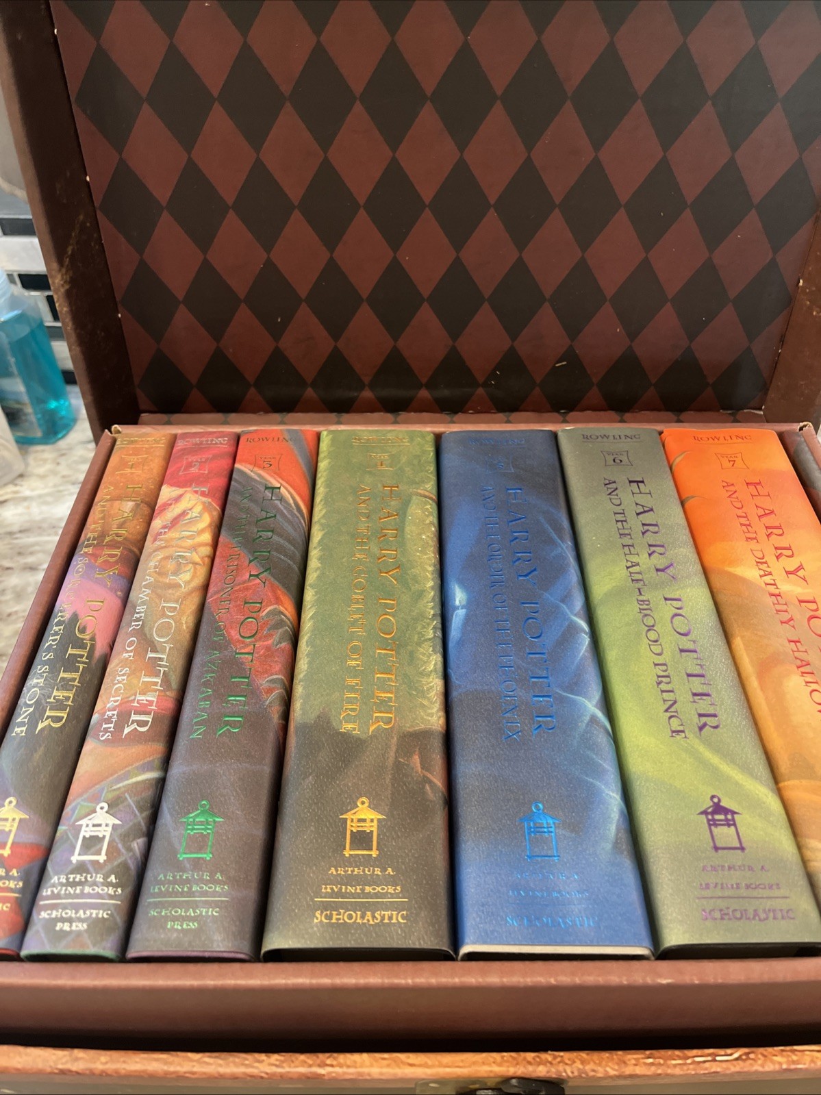 Limited Edition Harry Potter Trunk Box Set Books 1-7 1st Edition Hardcover
