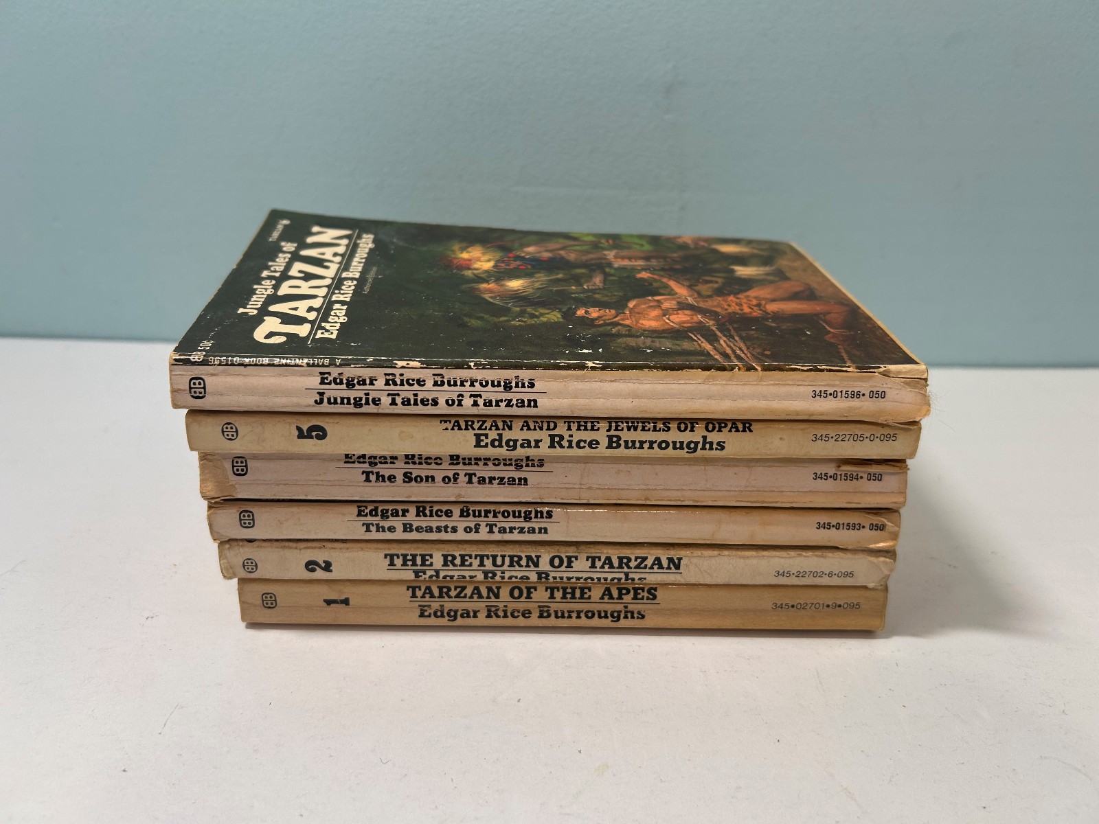 Tarzan Series Edgar Rice Burroughs Vtg Paperback Lot of 6 Ballantine