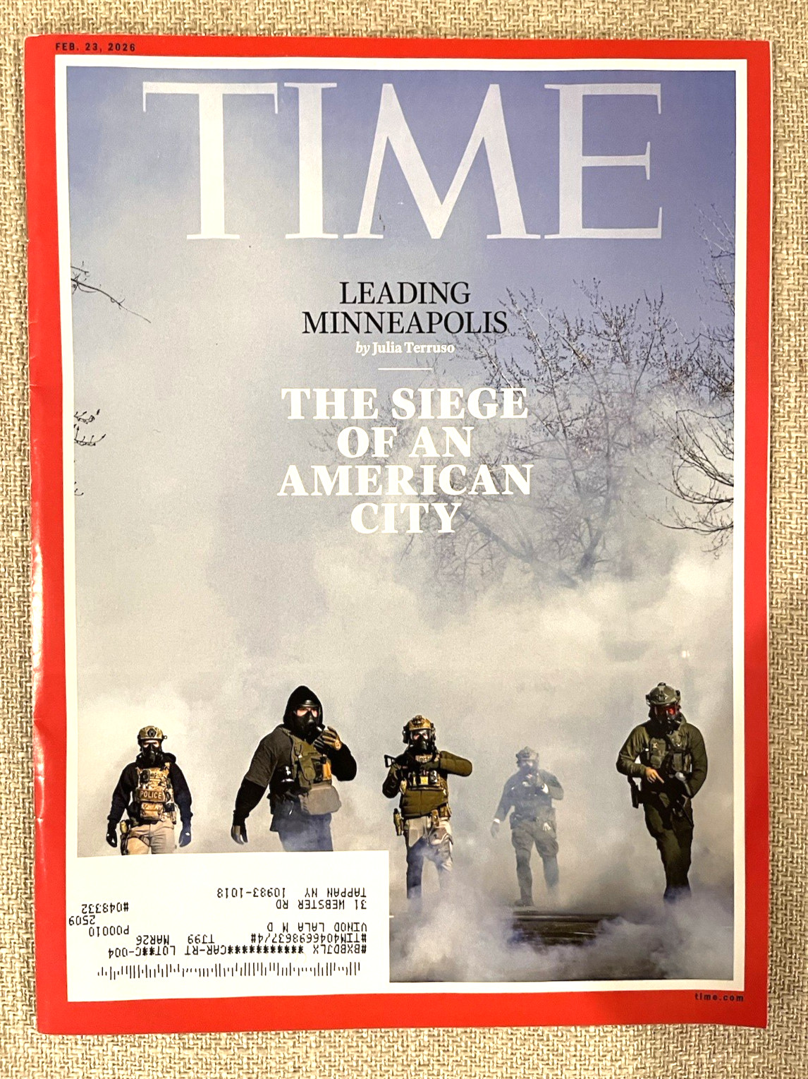 TIME Feb. 23 2026 The Siege of an American City – Leading Minneapolis.