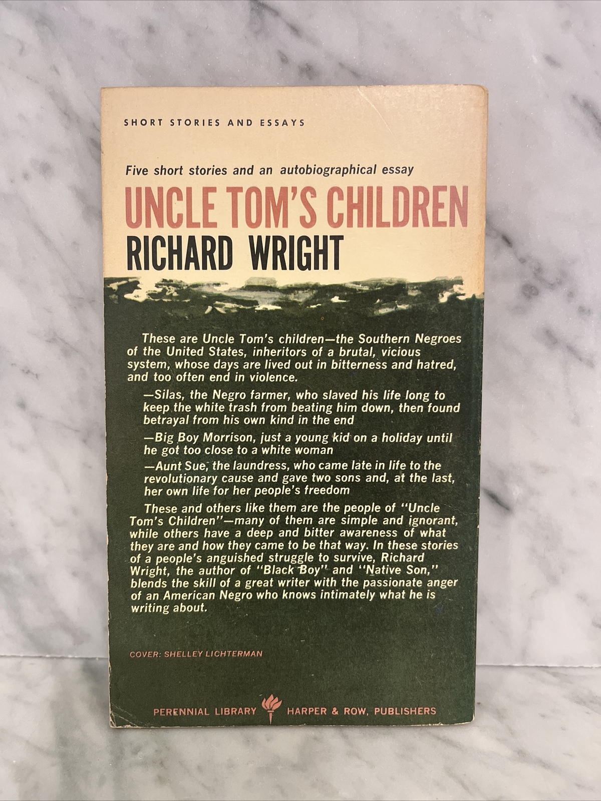 Uncle Tom’s Children, Richard Wright (1940) 1st Perennial Ed. 1965 pb CLEAN