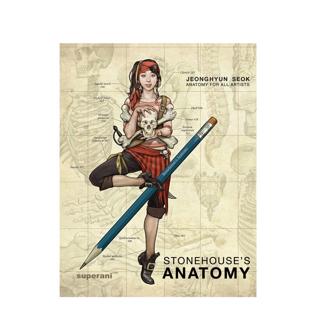 Stone House’s Anatomy Note By Seok Jeong Hyun Figure Drawing Book In English