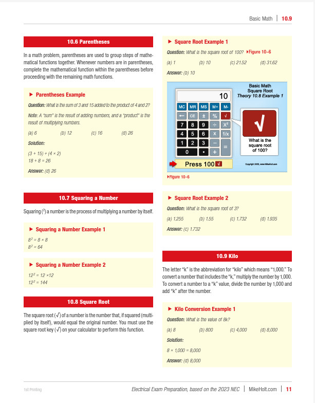 Mike Holt&rsquo;s 2023 Electrical Exam Preparation textbook With Digital Answer Key