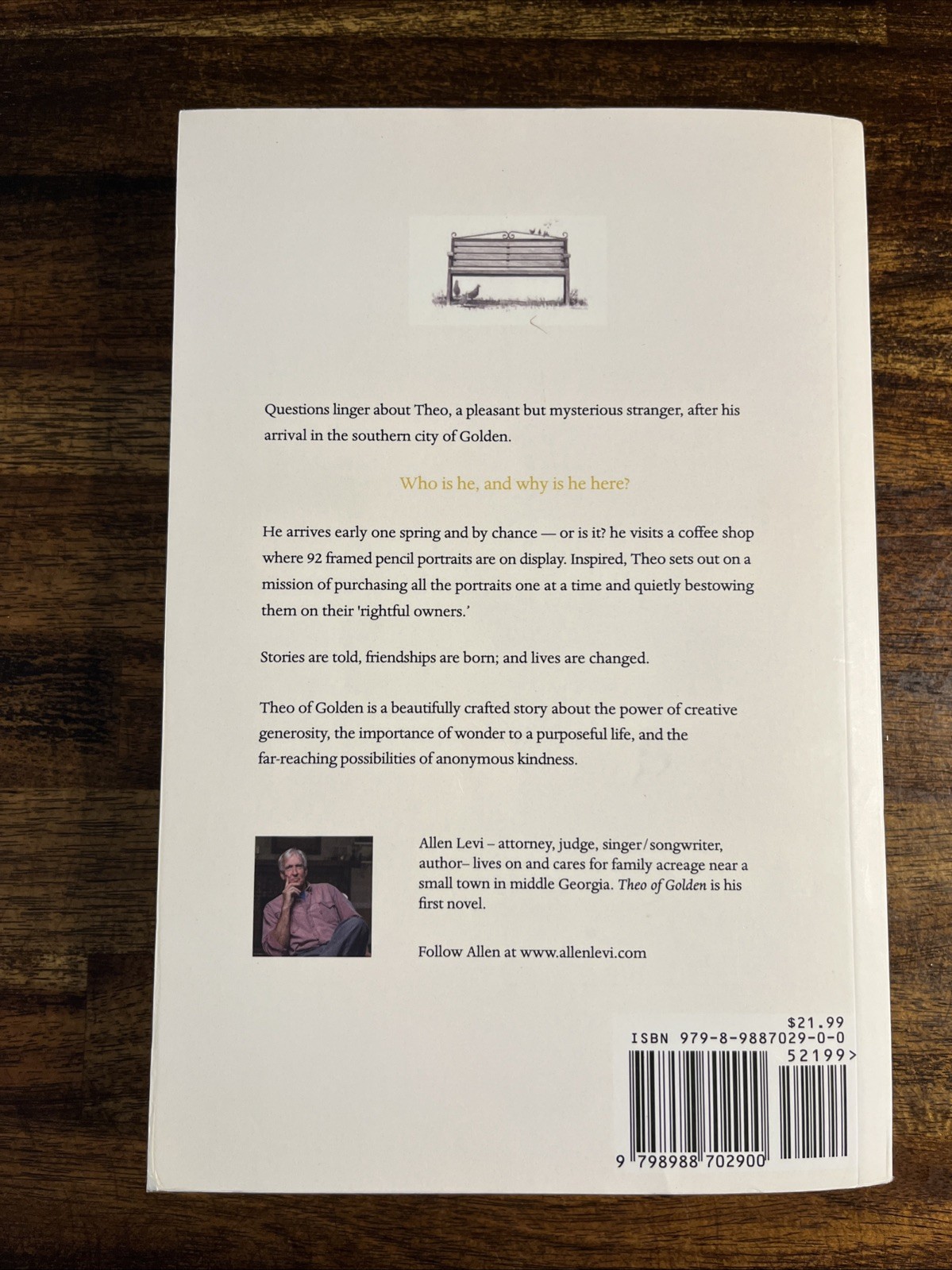 Theo of Golden Allen Levi RARE SELF PUBLISHED True 1st Edition STATED TPB