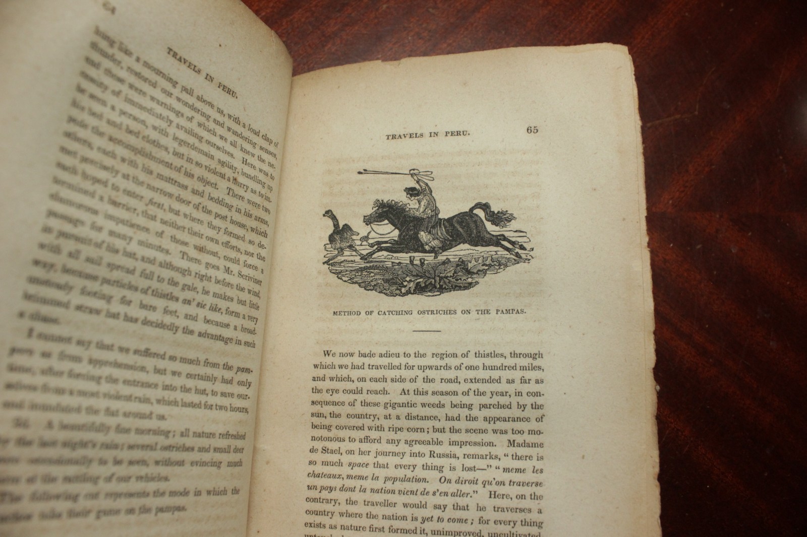 1833 Travels in Various Parts of PERU Edmond TEMPLE 1st Amer. Ed. 2 Vol. Illust.