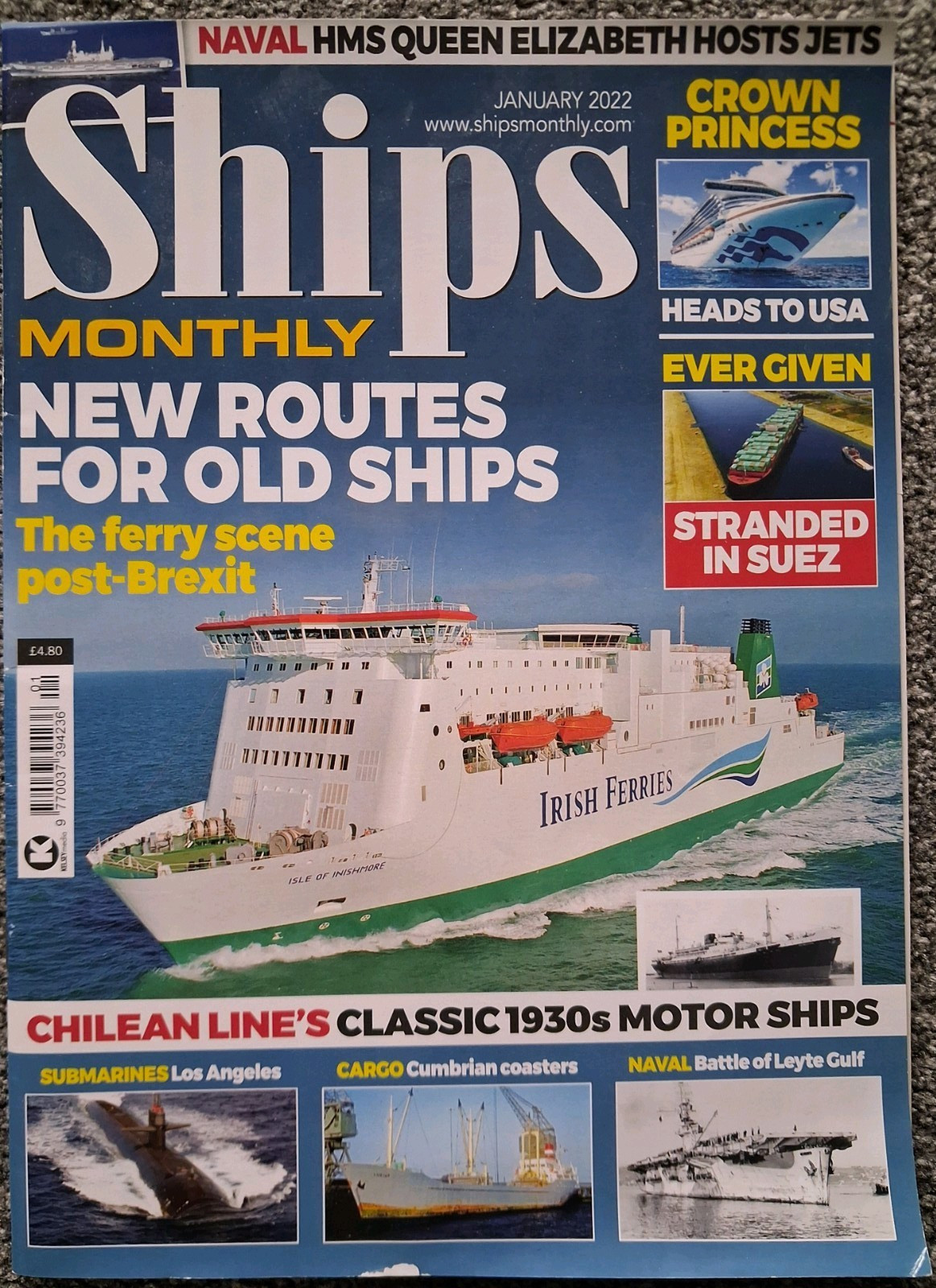 SHIPS MONTHLY Magazines x 2 – January and March 2022