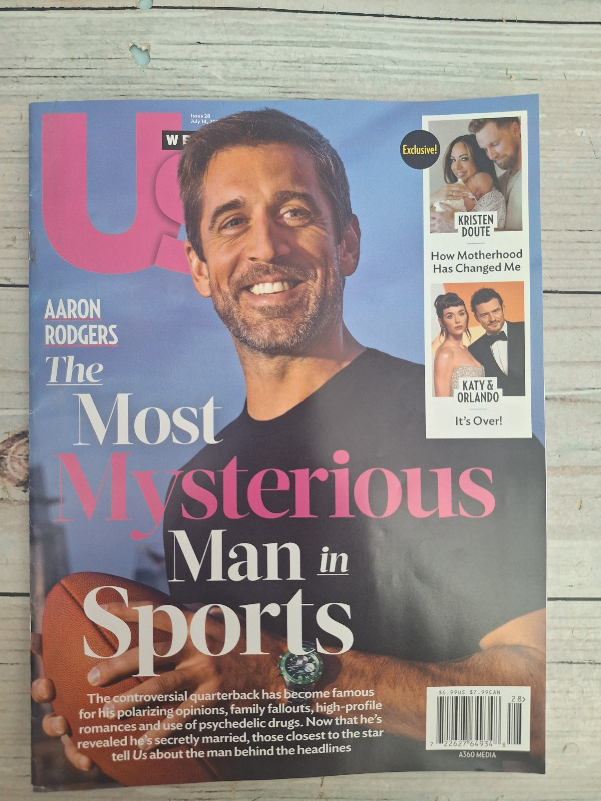 US Weekly Issue 28 July 14, 2025 Magazine Aaron Rodgers the most mysterious man