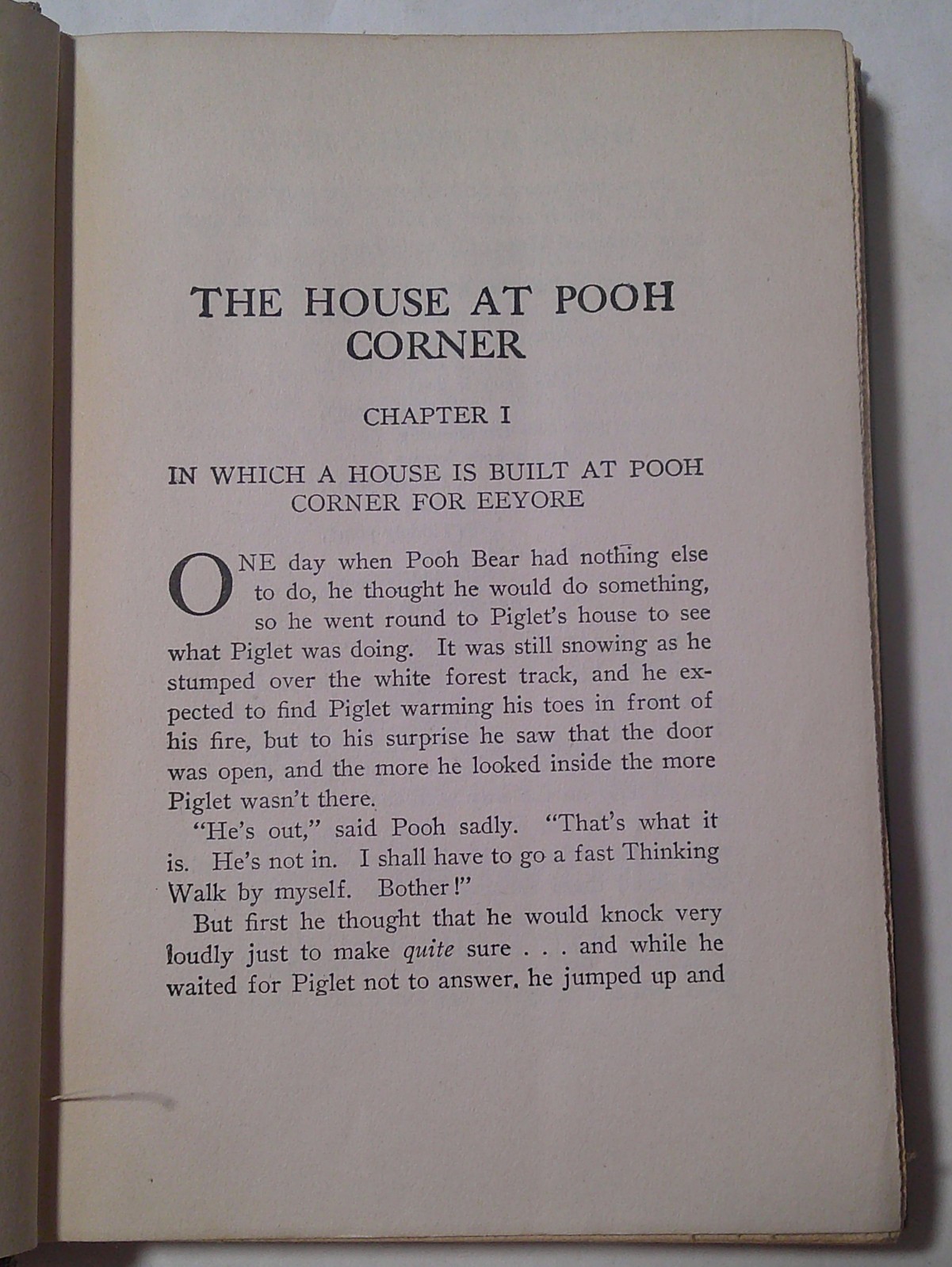 THE HOUSE AT POOH CORNER by A. A. Milne 1945 Illustrated by E. H. Shepard HB
