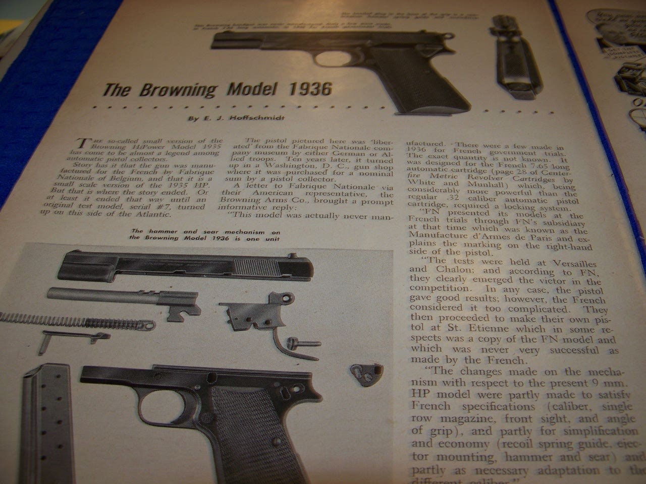WEBLEY & SCOTT HAMMERLESS (.25) PISTOL.. HISTORY/DETAILS/PHOTOS (347PP)