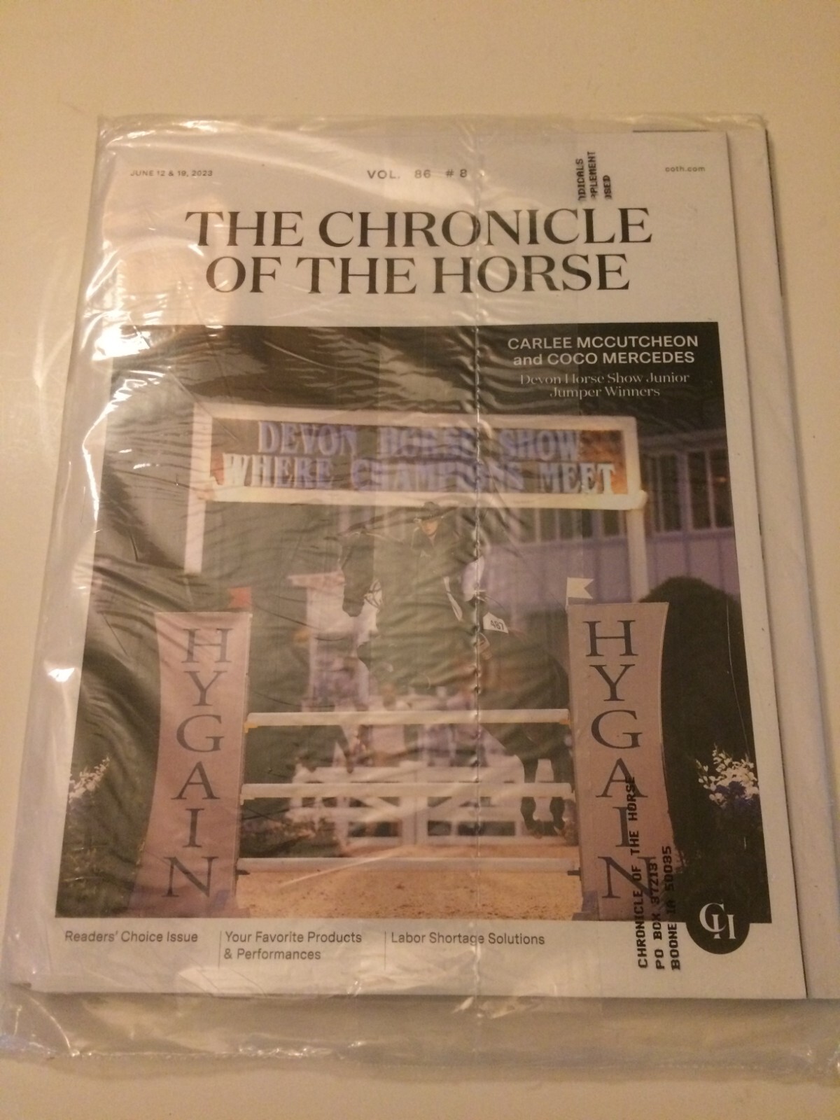 Chronicle of the Horse Magazine~NEW~$3 Each~June July/Aug Sept Oct/Nov 2024
