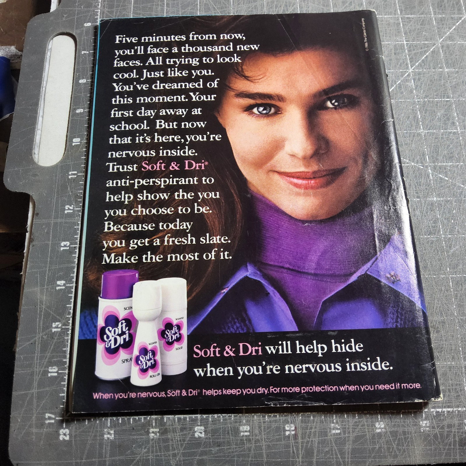 Vtg tEEN magazine march 1986 fashion makeup hair 80s angela hines patrick swayze