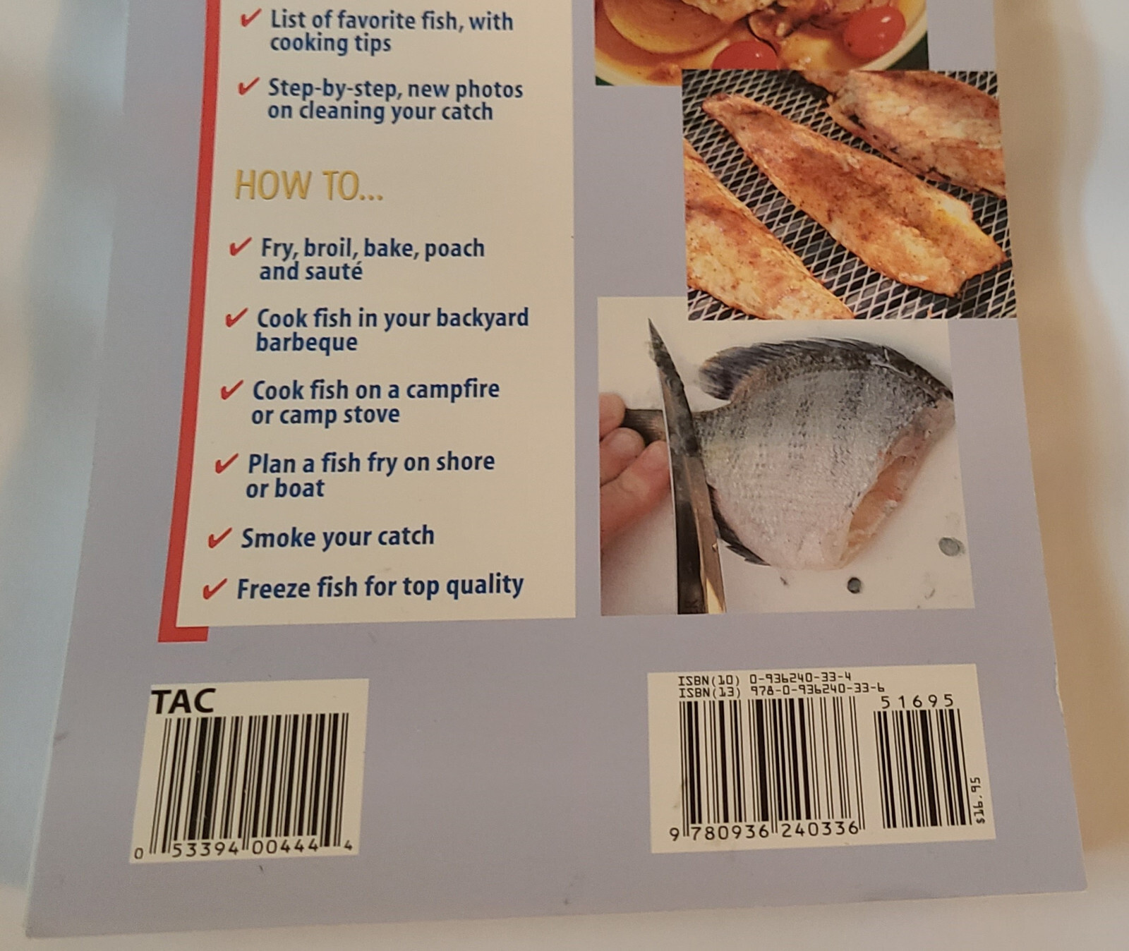 The Anglers Cookbook From Hook to Table by Vic Dunaway 2005 New With 205 Pages