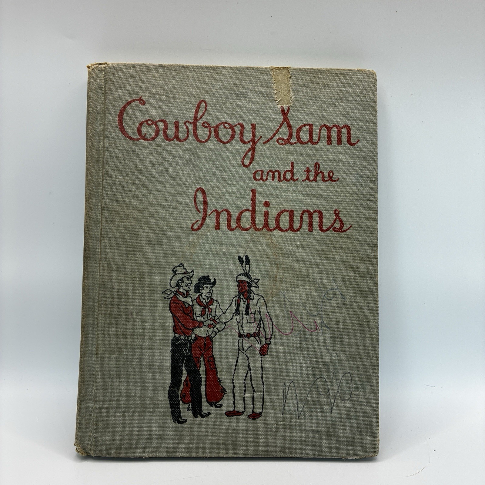 1954 Cowboy Sam and the Indians Edna Walker Chandler HC Beckley Cardy Reader