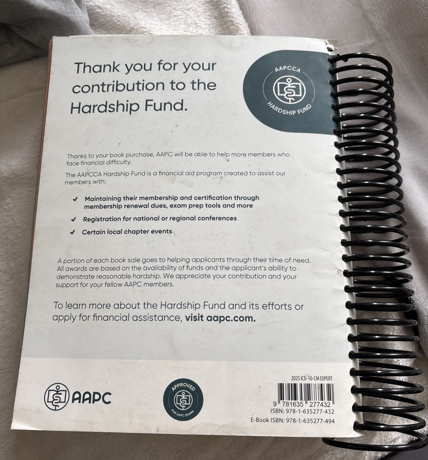 ICD-10-CM Complete Code Set 2025 – Spiral-bound, by AAPC – Very Good