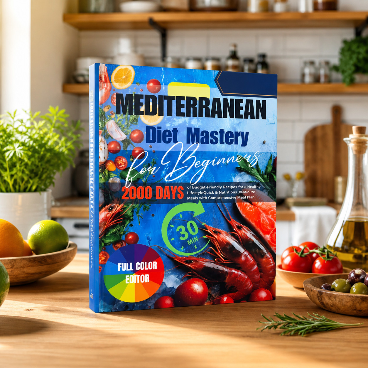 Mediterranean Diet Cookbook for Beginners | Healthy Eating Cookbook | Gift Ready
