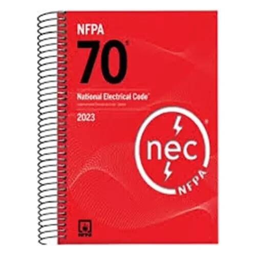 NFPA NEC 70 National Electrical Code 2023 Edition Spiral With Index Tabs
