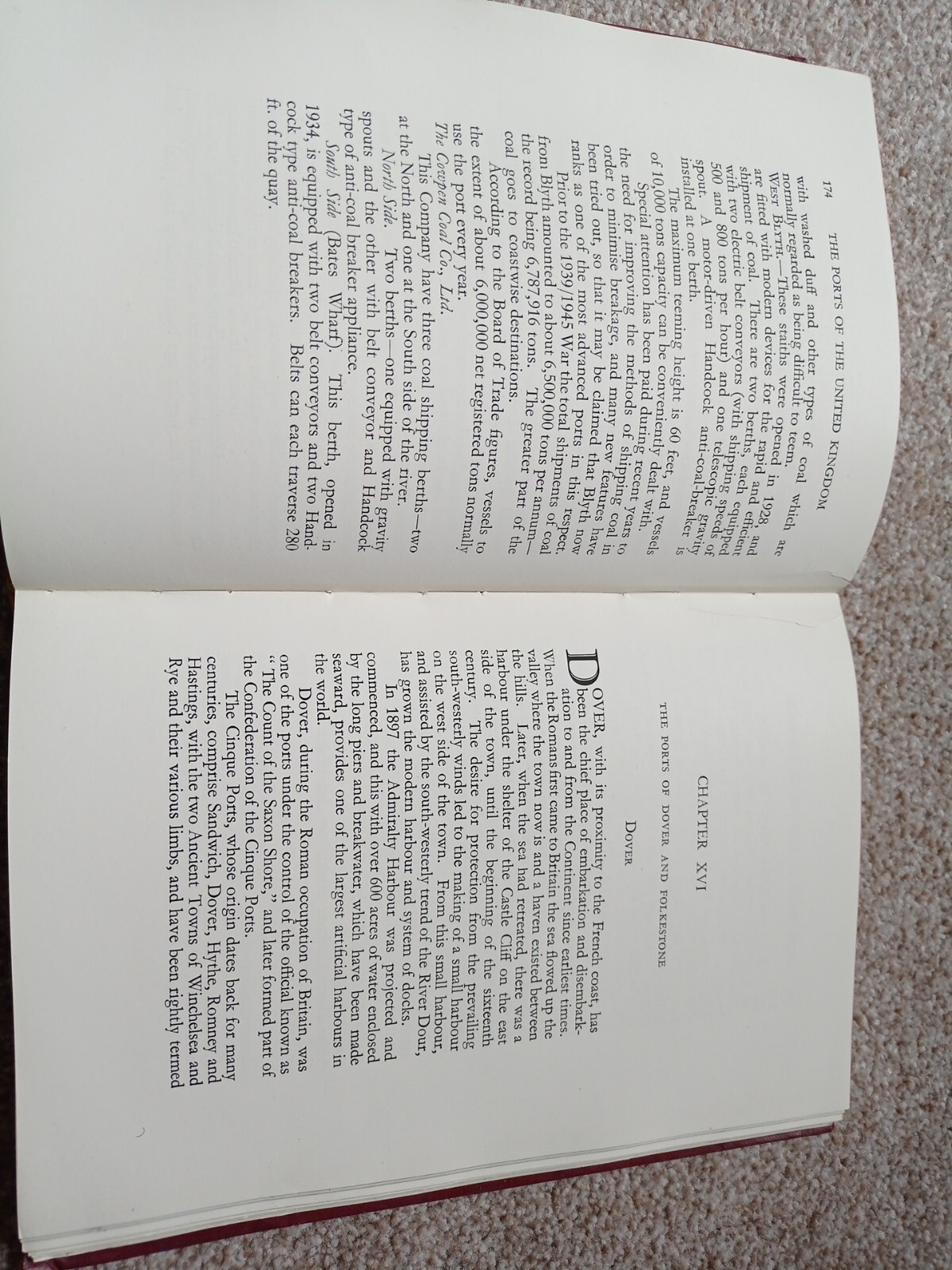 The Ports of The United Kingdom by Sir David J. Owen 2nd Revised Edition 1948
