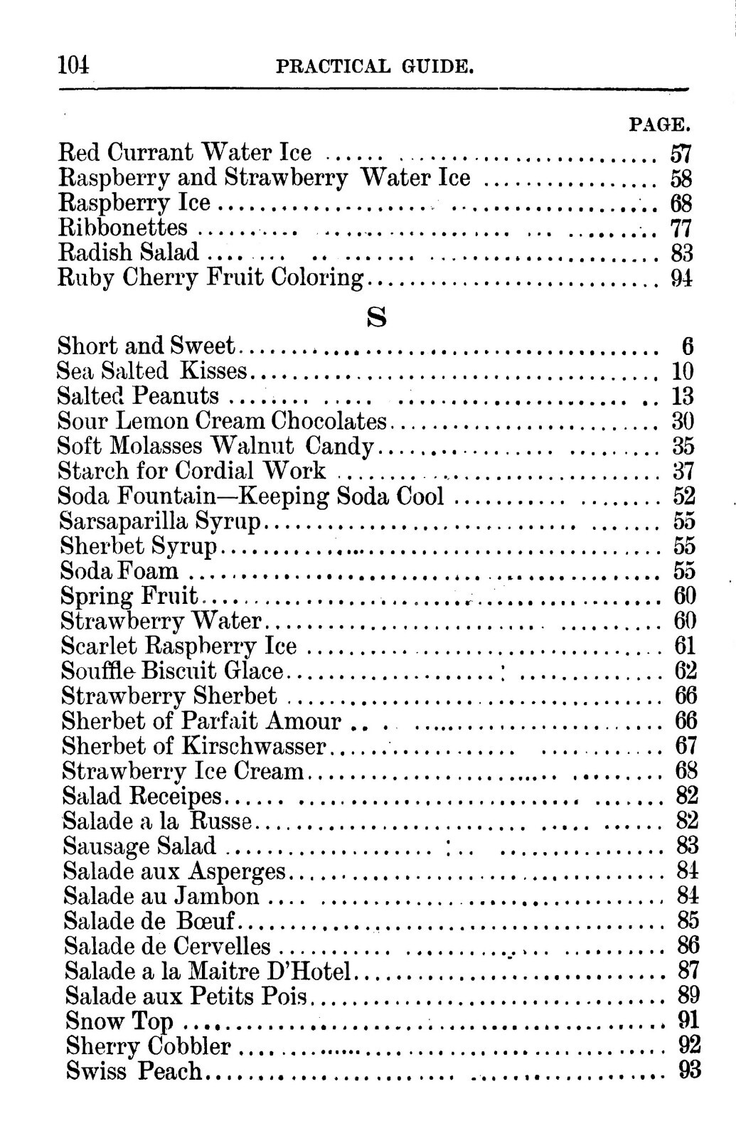1904 Practical Guide To Candy Making And Soda Dispensing Cook Book 104 Pages