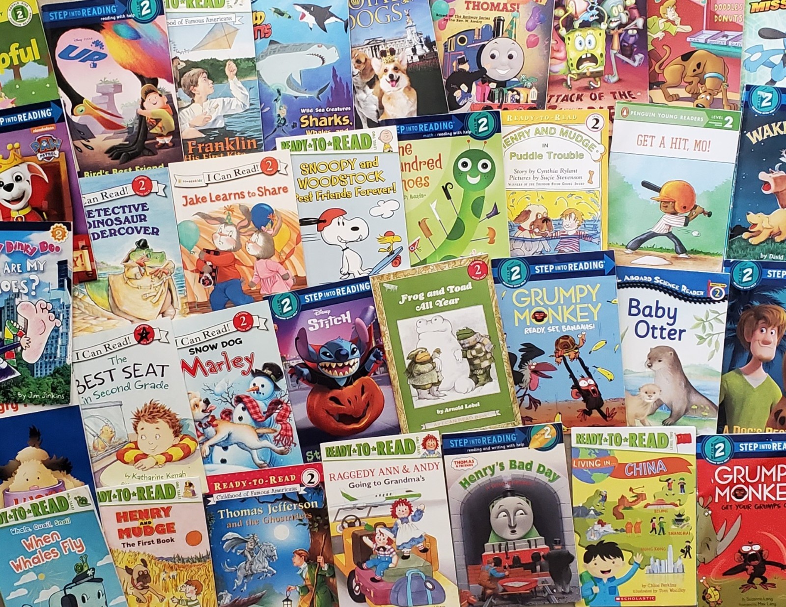 Random Lot of 12~Step into Reading LEVEL 2, I Can/Ready to Read Books~ Unisex
