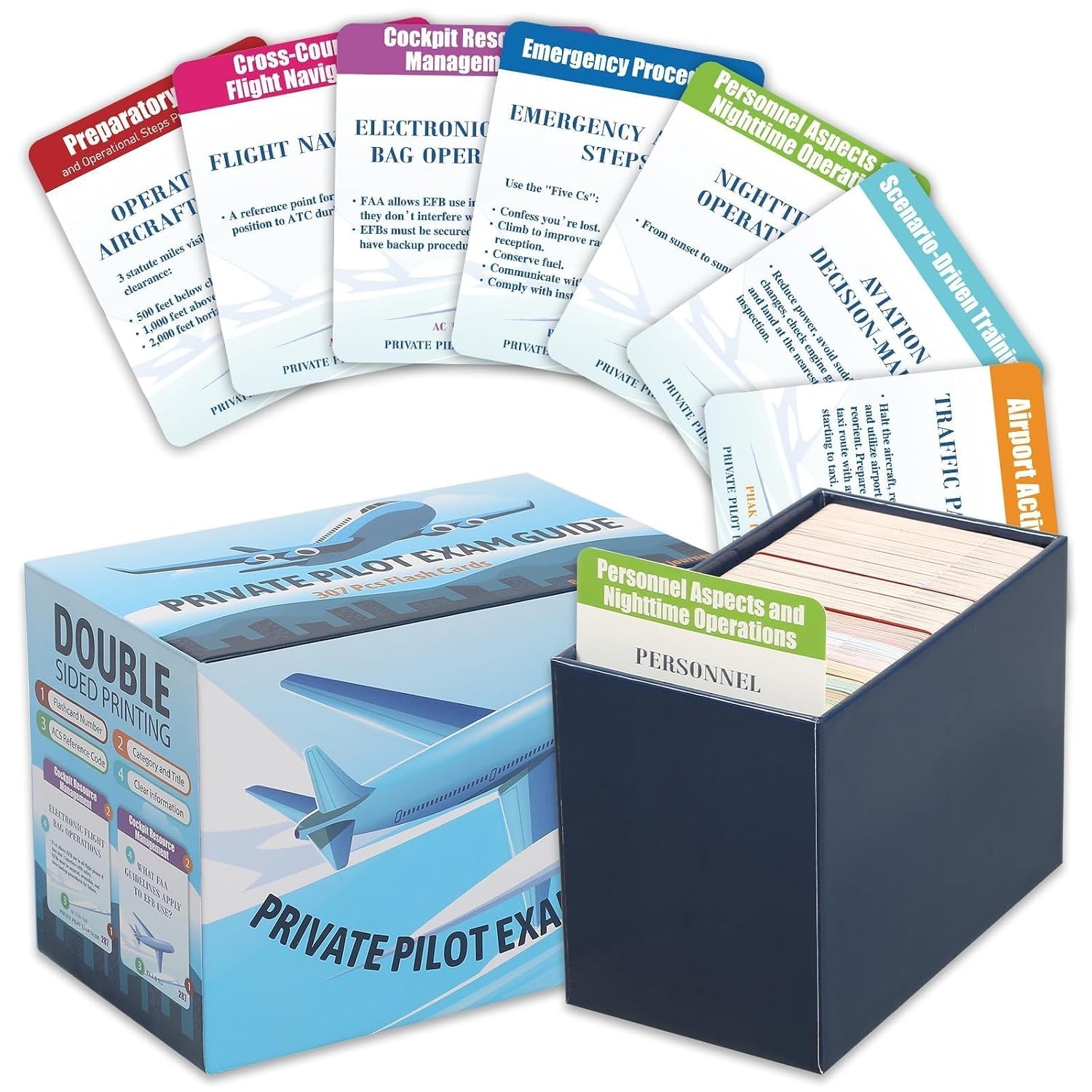 Private Pilot VFR Oral Exam Flashcards ACS Task Code Study Cards 300+ Pilot