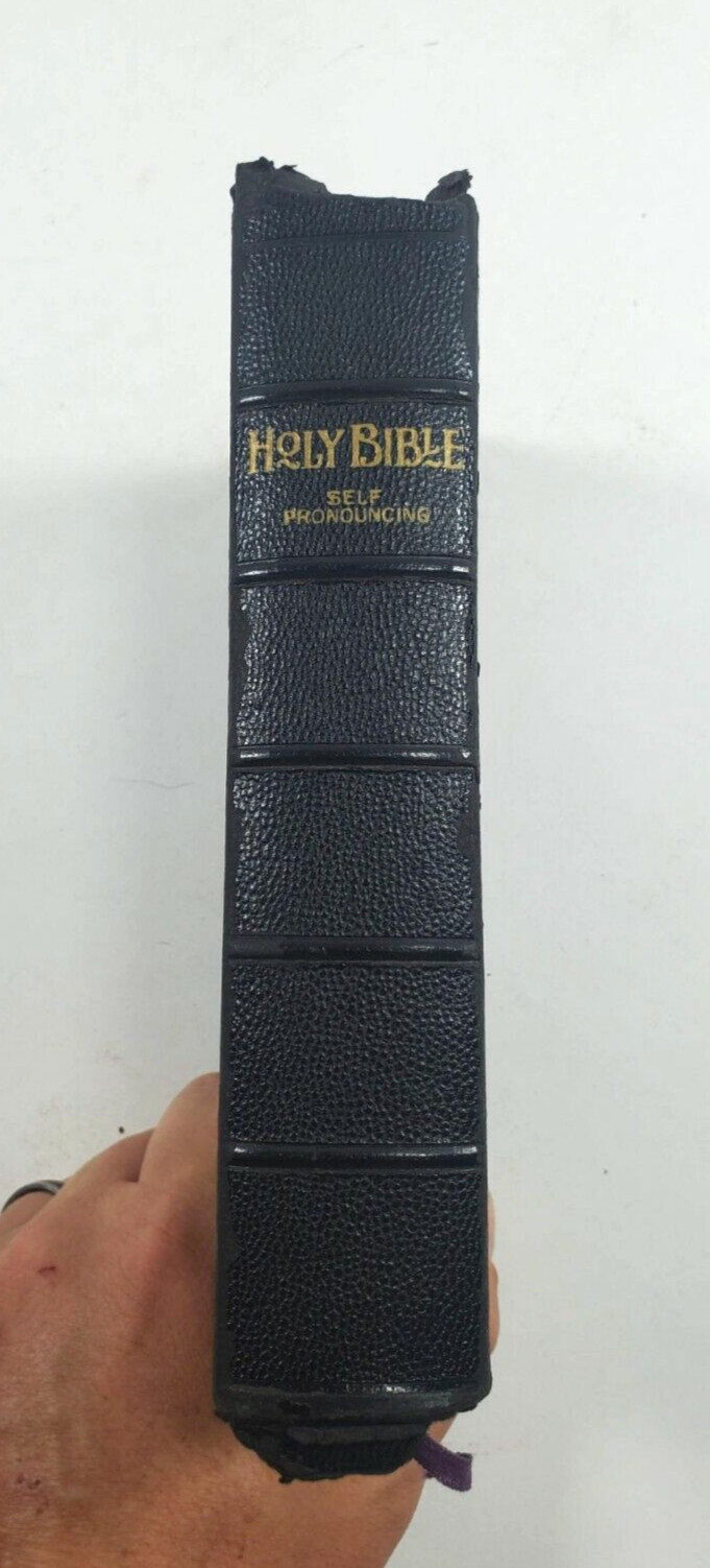Holy Bible King James Version Self Pronouncing John C. Winston Vintage