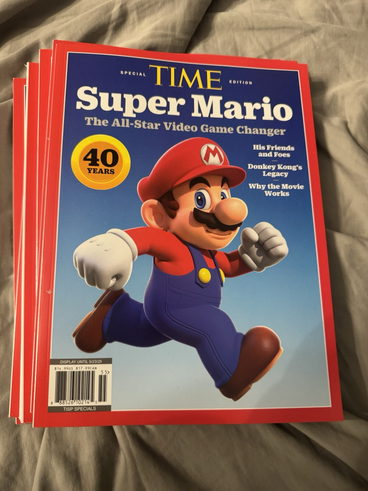 Super Mario Special Edition Time Magazine 40 Years All-Star Video Game Changer