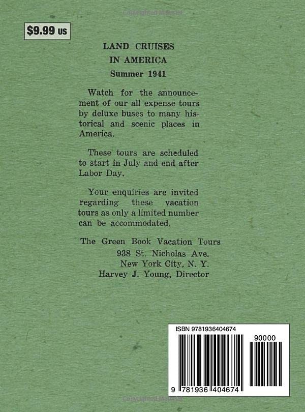The Negro Motorist Green Book Travel Guide Original Paperback High Quality 1940