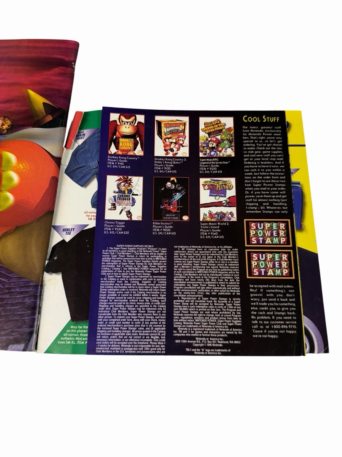Nintendo Power Super Mario 64 September 1996 Volume 88 With Poster And Inserts