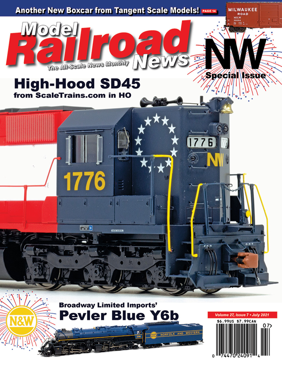 MODEL RAILROAD NEWS MAGAZINE JULY 2021