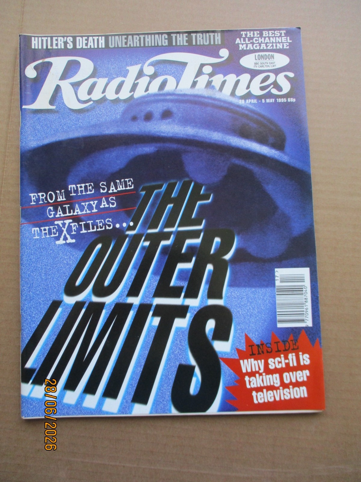 Radio Times magazine 29 April – 5 May 1995 The X Files Cover
