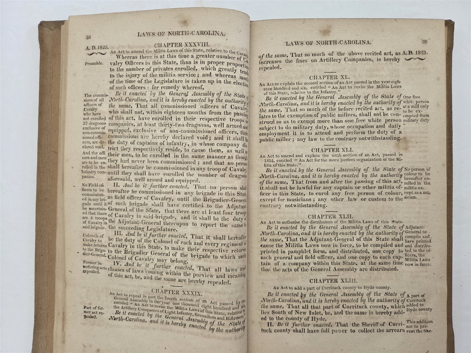 1824 antique NORTH CAROLINA LAW cherokee slavery free person color history