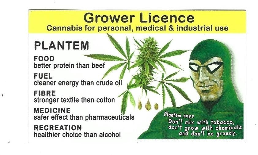 Phantom Parody – &lsquo;PLANTEM&rsquo; – GROWER LICENCE FROM NIMBIN MARDI GRASS 2015