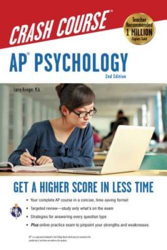APÂ® Psychology Crash Course Book + Online (Advanced Placement (AP) Crash – GOOD