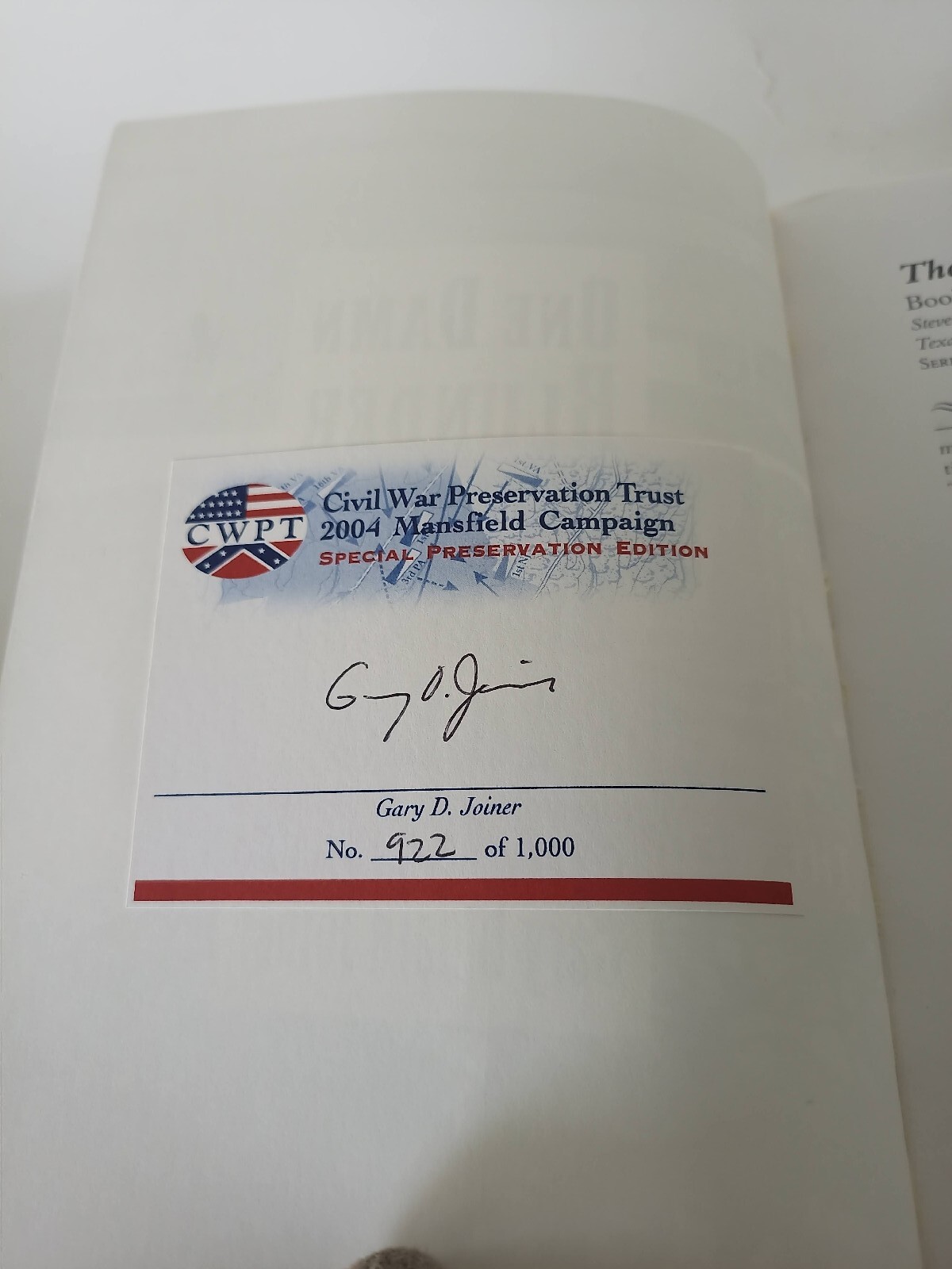 ONE DAMN BLUNDER FROM BEGINNING TO END: RED RIVER CAMPAIGN ~Signed~ #922