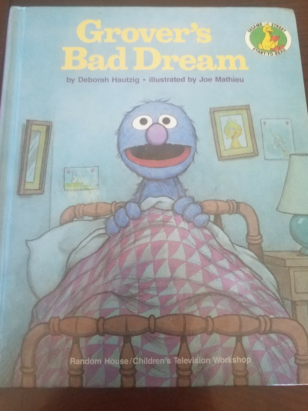 Sesame Street Grover&rsquo;s Bad Dream Hardcover Book-RARE